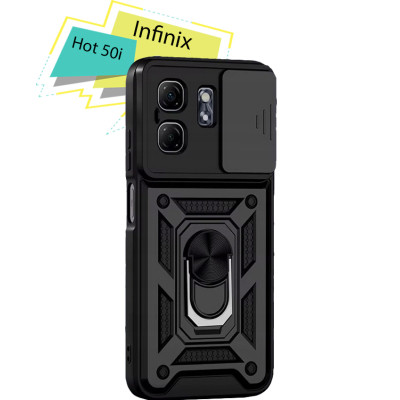 Чехол для мобильного телефона BeCover Military Infinix Hot 50i (X6531) Black (713047) Винница - изображение 1