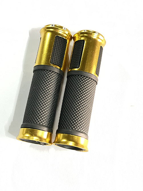 Ручки руля с алюм. отбойником (желтые) Мукачево - изображение 1