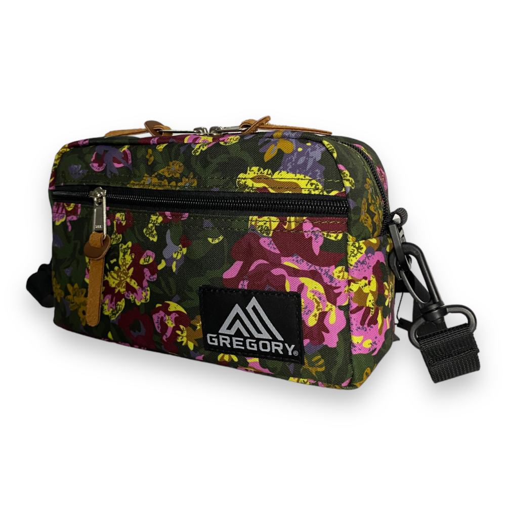 Сумка через плече Gregory padded shoulder pouch жовтогарячий квіти ver.2 Запоріжжя - фото 4