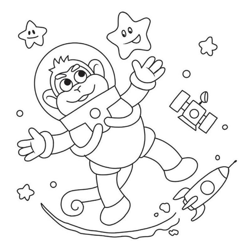 Дитяча книжка-розмальовка "У космосі" 1806012, 12 сторінок Вінниця - фото 4