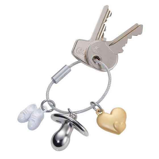 Брелок для ключей Troika Welcome Baby (детские туфли, пустышки, сердце) Винница