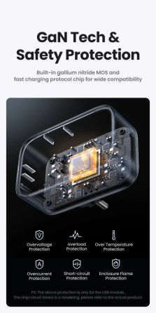 Мережевий зарядний пристрій UGREEN CD314 30W Outlet Extender EU (2A1C) (UGR-90613) Київ