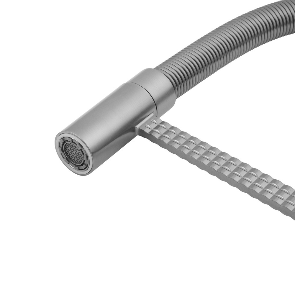 Змішувач для кухні з гнучким виливом Kroner KRP Ersel — GRP03999 графіт Київ - фото 8