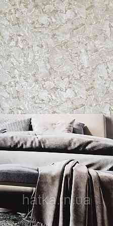 Шпалери вінілові на флізеліні AdaWall Roka 1.06х10 під камінь мармур сірі бежеві золото срібло 3д 23103-3 Київ
