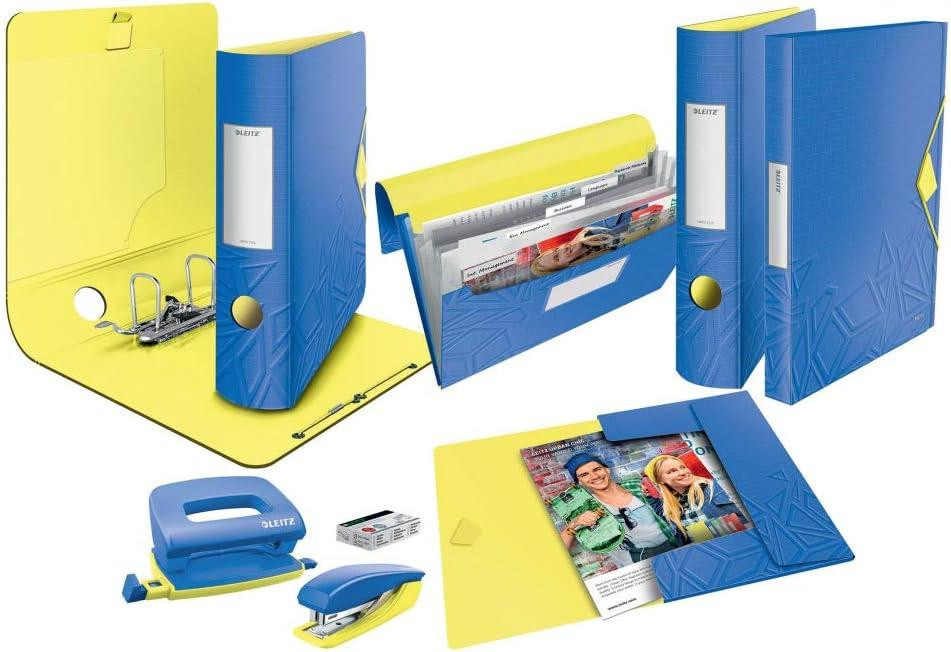 Папка Leitz 11160020 Quality Folder 180° A4 корешок 82 мм эластичная застежка синяя Киев - изображение 4