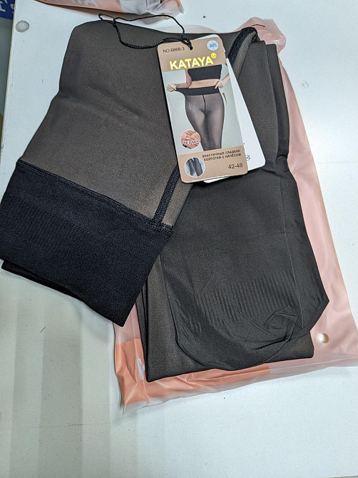 Жіночі термо колготи на хутрі з ефектом голих ніжок KATAYA 6868-3 54-60 Київ - фото 4