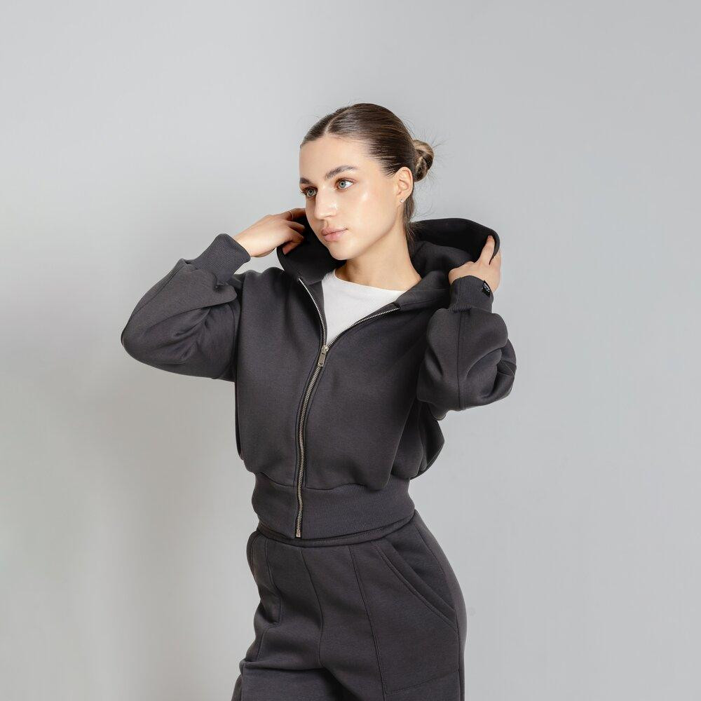 Костюм Pobedov повсякденний жіночий темно-сірий, Костюм Pobedov Elegant жіночий темно-сірий Київ - фото 6