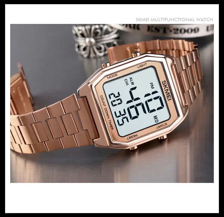 Мужские наручные часы Skmei 1735 (Розовое золото) Киев - изображение 6