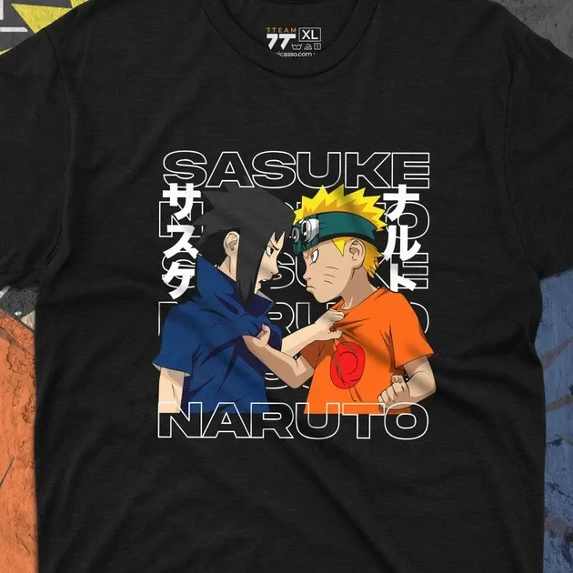 Футболка мужская с принтом Наруто Саске і Наруто Размер 48 Anime0315 Днепр - изображение 4