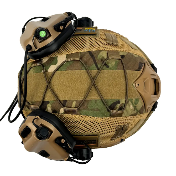 Комплект шолом Fast Team Wendy Helmet NIJ IIIA + навушники Earmor M32H MOD3 + кавер (Койот) розмір XL Вінниця - фото 7
