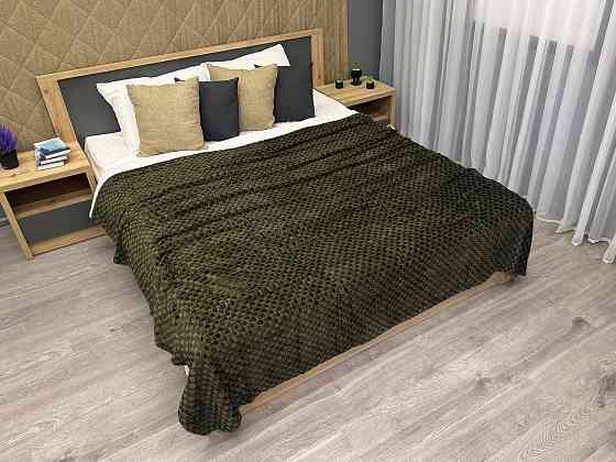 Плед-покривало Шахи 200х210 см (+-5см) Хакі (87-037) Київ