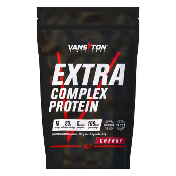 Протеин Vansiton Extra Protein 450 г Вишня Луцк - изображение 1