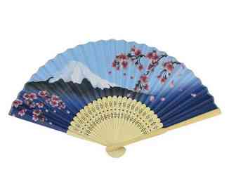 Веер ручной летний Китайский пейзаж Киев