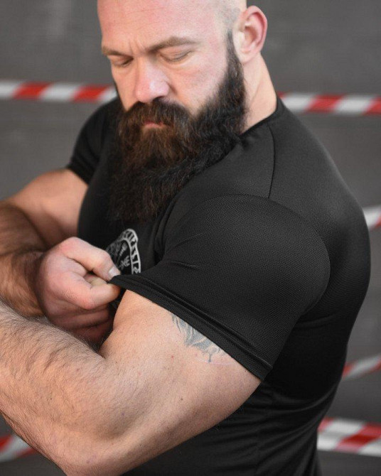 Тактична волога відводна футболка SABUR руні чорні НП5188 Одеса - фото 6