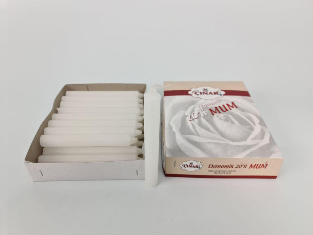 Свічка в коробці 13 см Ø 1.7 см 25 грамів 20 шт./пач. (мала) (20 шт.) Харків - фото 3