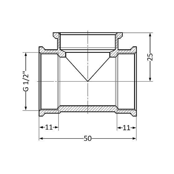 Тройник Thermo Alliance Standart 1/2" ВР SD41115 Київ