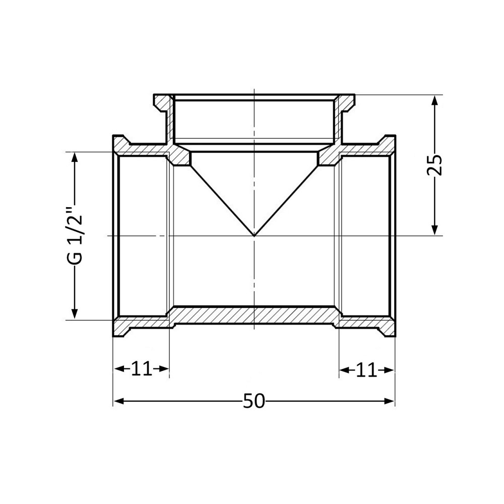Тройник Thermo Alliance Standart 1/2