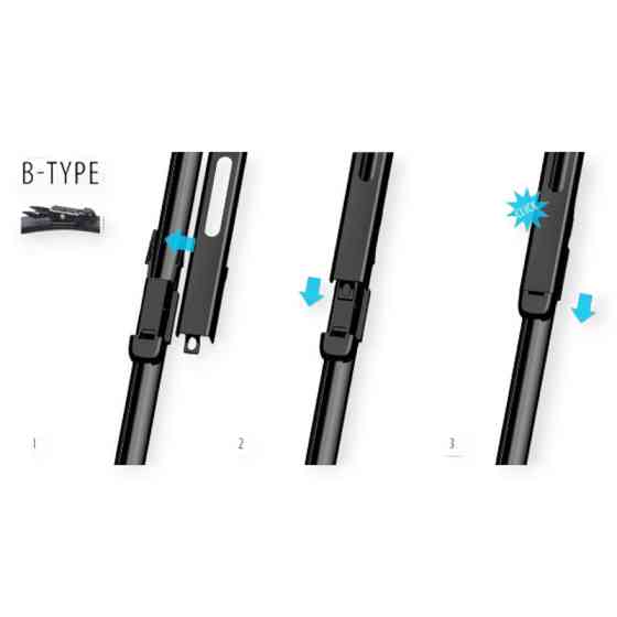 Щетки oximo модельные безкаркасные (к-т 2шт) b-type 600 + 550 мм дворника Мукачево