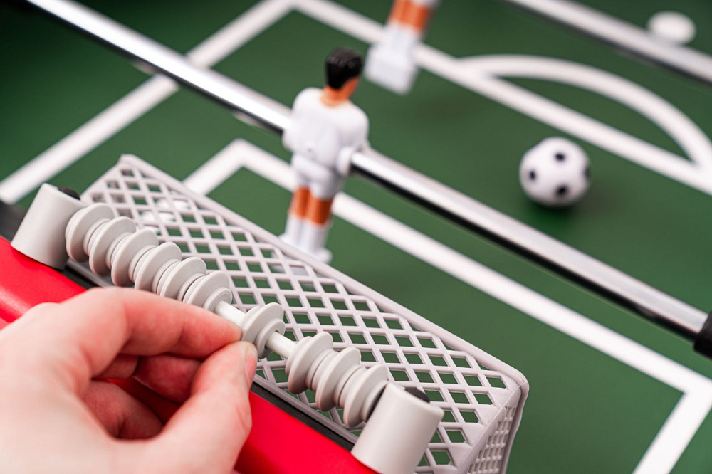 Настільний футбол Hop-Sport Corner чорно-червоний Київ - фото 6