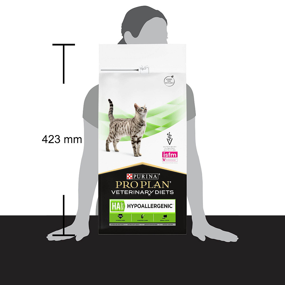 Сухий дієтичний корм PRO PLAN VETERINARY DIETS HA Hypoallergenic для дорослих котів та кошенят для зниження ознак інгредієнтної та нутрієнтної неперен Київ - фото 4