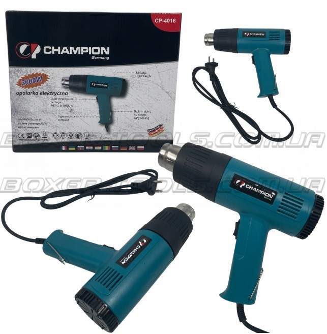 Электрическая тепловая пушка CP-4016 2000 Вт, 230 В, до 600 °C для сушки, обогрева, удаления краски Одесса - изображение 3