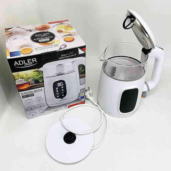 Чайник электро подсветка Adler AD 1305 1.7Л 2200Вт, Чайник с подсветкой и индикатором уровня воды VT-82 Львов