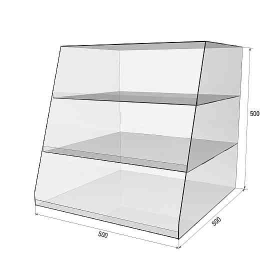 Підставка вітрина EKOSTAR 3 полки 500х500х500 Київ