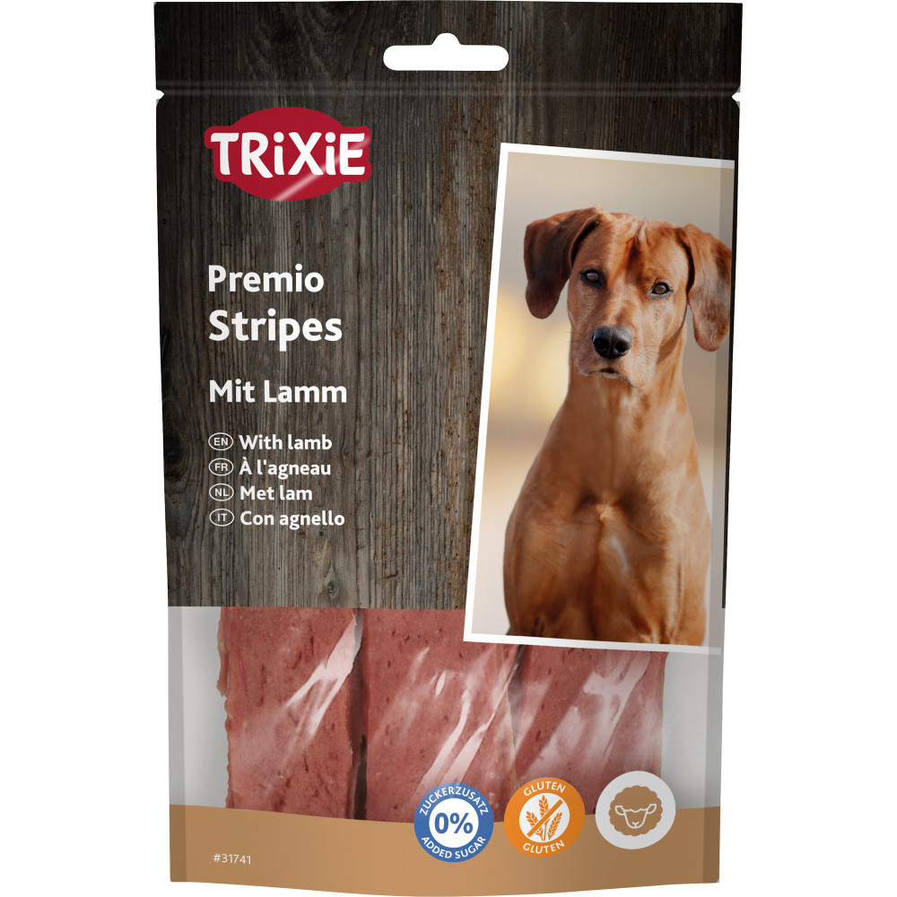 Ласощі Trixie Premio Lamb Stripes для собак полоски з ягням 100 г Вінниця - фото 1