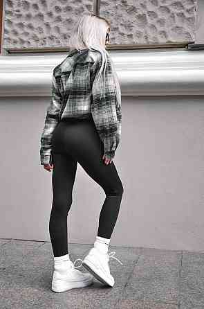 Женские теплые леггинсы на флисе Черный 4XL Харьков