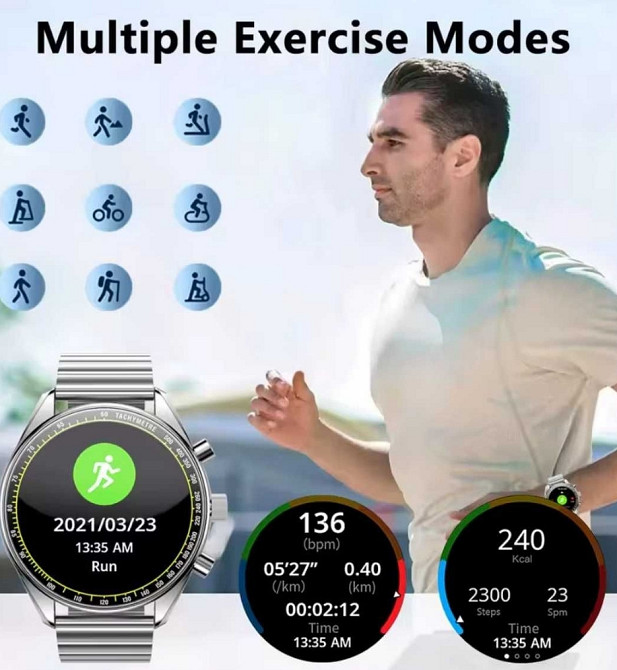 Смартгодинник. EIGIIS HX05 PRO. NFC. Compacc. Диктофон. Київ - фото 3