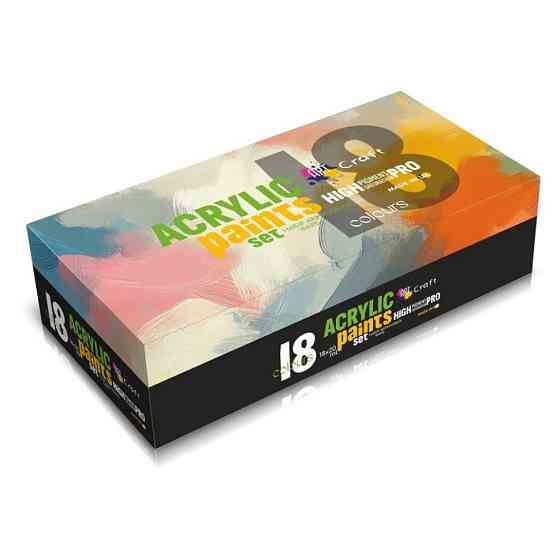 Набір акрилових фарб 5083-AC 18 штук по 20 мл Вінниця