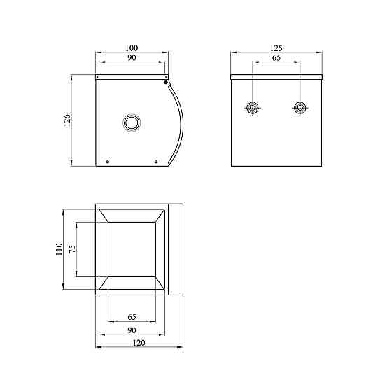 Тримач для туалетного паперу Kroner KRM Rizze - ACC300 Київ