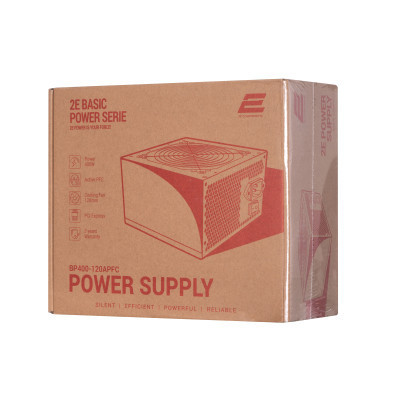 Блок питания 2E BASIC POWER (400W), 80, 120mm, 1xMB 24pin(20+4), 1xCPU 8pin(4+4), 3xMolex, 4xSATA, 1xPCIe 8pin( (2E-BP400-120APFC) Винница - изображение 5