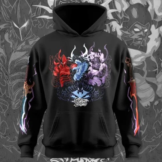 Худи для подростка мальчика с принтом 140olo Leveling Knight140 Размер 160 Anime11249 Днепр