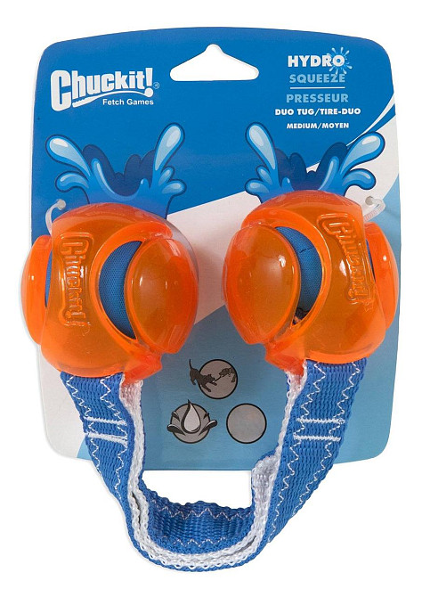 М'ячики з ременем Chuckit! HydroSqueeze Duo Tug іграшка для великих собак, розмір L Вінниця - фото 1