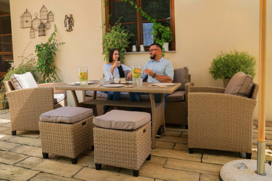 Комплект садових меблів Di Volio Genova Бежевий/Світло-сірий Киев