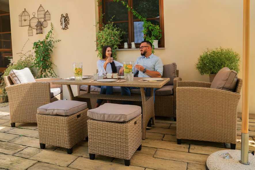 Комплект садових меблів Di Volio Genova Бежевий/Світло-сірий Киев - изображение 1