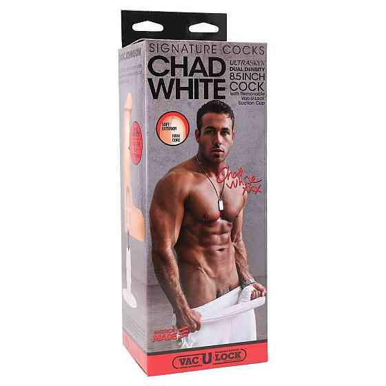 Фалоімітатор Doc Johnson Signature Cocks – Chad White 8,5 inch UltraSkin Sex Aura Київ