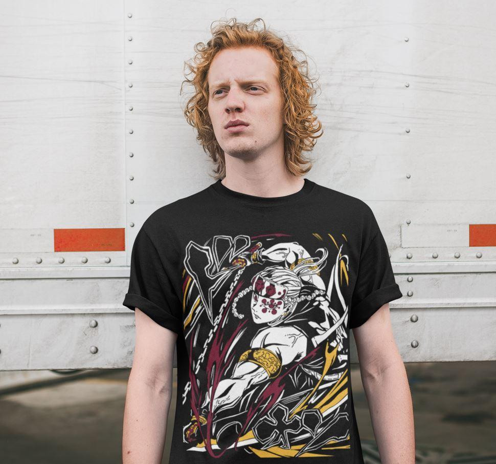 Футболка для хлопчика з аніме принтом Вбивця демонів оверсайз (зріст від 165 до 180) Чорний AnimeJ0961m Дніпро - фото 2