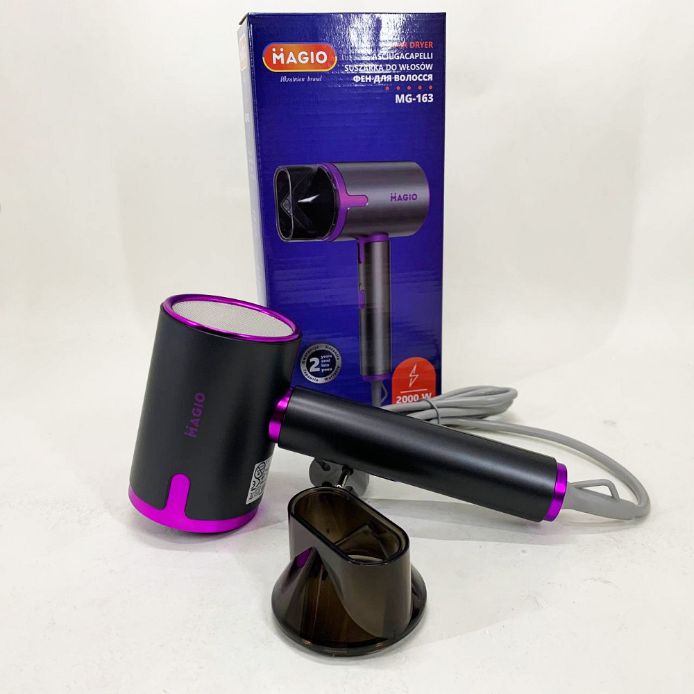 Фен для ламкого волосся Magio MG-163 2000 Вт, Фени для сушіння волосся Гарний фен будинку NW-58 Київ - фото 9