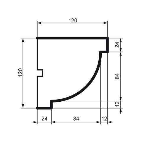 Карниз фасадный Prestige Decor KC 110 Днепр