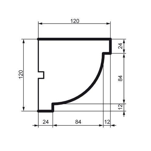 Карниз фасадный Prestige Decor KC 110 Днепр - изображение 2