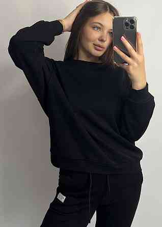 Костюм спортивний жіночий трикотажний Чорний M/L Харків