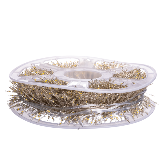 Новорічна гірлянда Хвойна лапа 100 м 3000 LED білий провід Біле сяйво D3000L100MWW Київ