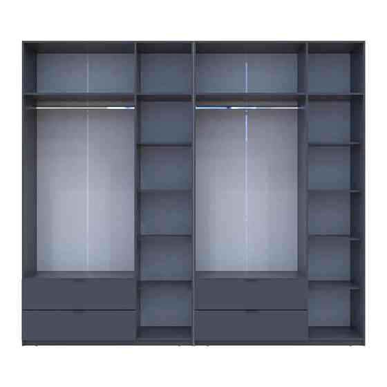 Шкаф для одежды Doros Лукас Графит 3+3 ДСП 270х50х240 DRS-011695 (42005117) Львов