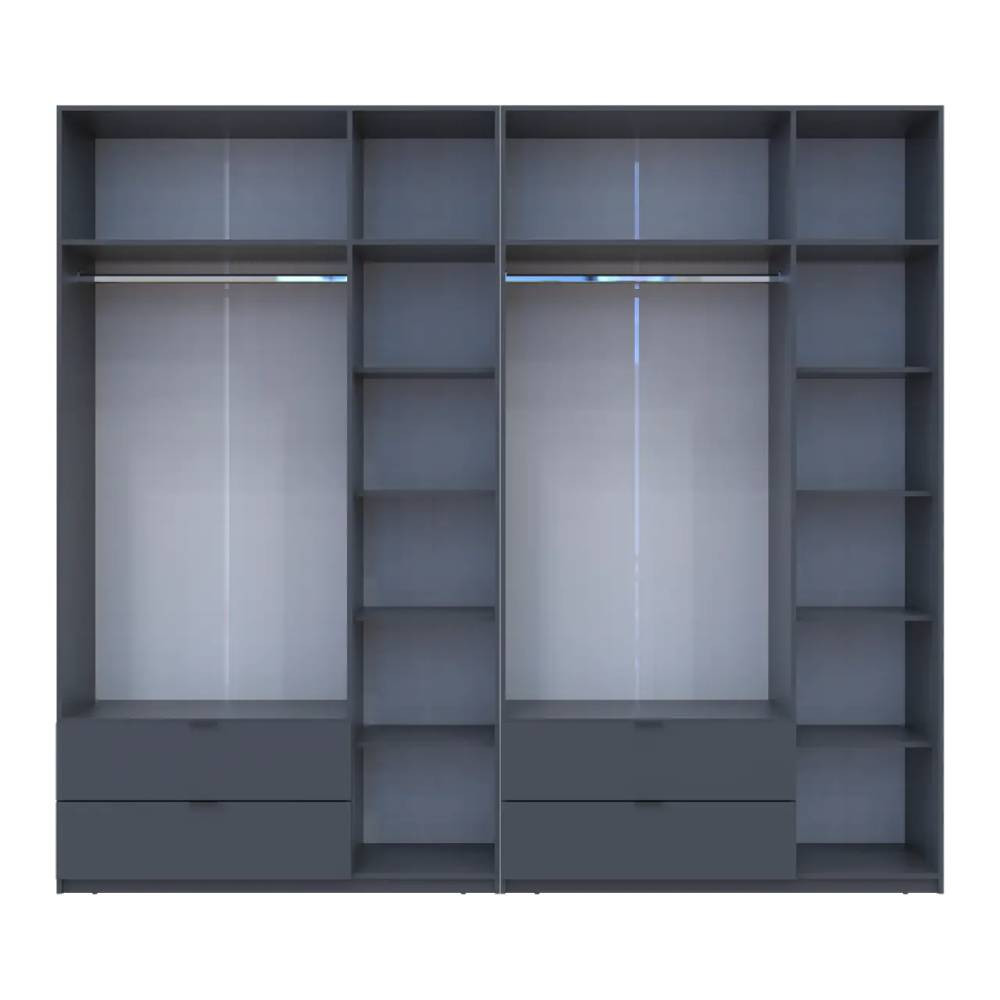 Шкаф для одежды Doros Лукас Графит 3+3 ДСП 270х50х240 DRS-011695 (42005117) Львов - изображение 5