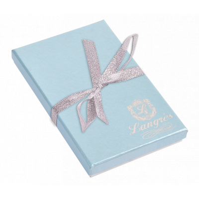 Ручка шариковая Langres набор ручка + крючок для сумки Crystal Синий (LS.122028-02) Винница - изображение 3