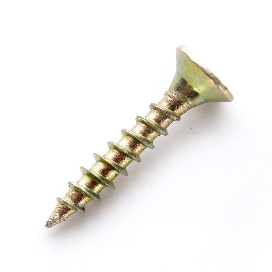 Саморіз універсальний з потайною головкою 3,0*30мм цинк жовтий 200 шт/уп APRO Житомир