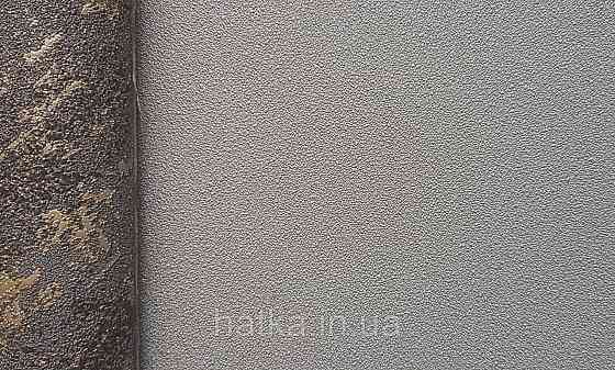 Шпалери вінілові на флізеліні Marburg Lava метрові однотонні структурні під крихту темно-сірі Київ