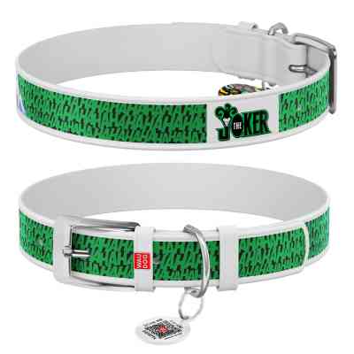 Ошейник для животных WAUDOG Design с QR паспортом "Джокер" L Ш 25 мм Д 38-49 см белый (0025-1001-15) Винница
